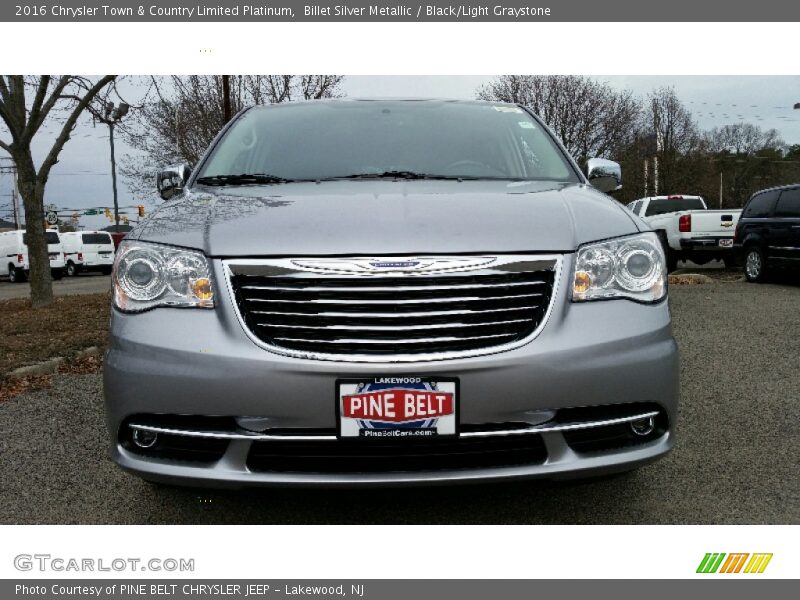 Billet Silver Metallic / Black/Light Graystone 2016 Chrysler Town & Country Limited Platinum