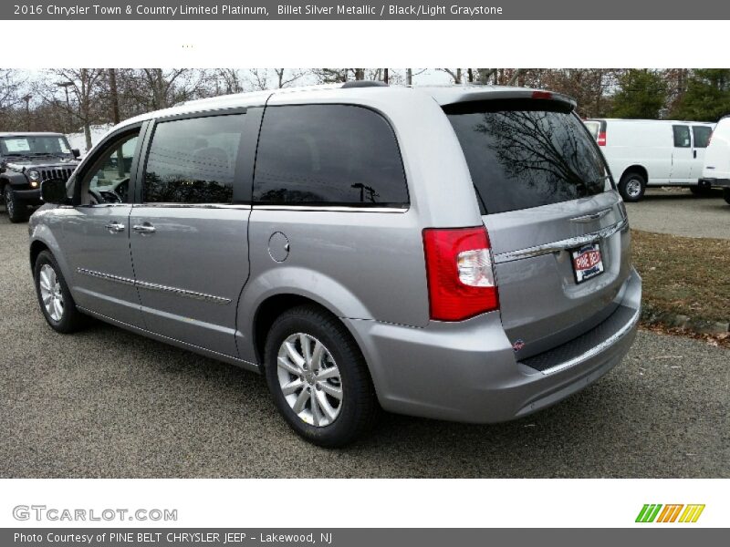 Billet Silver Metallic / Black/Light Graystone 2016 Chrysler Town & Country Limited Platinum