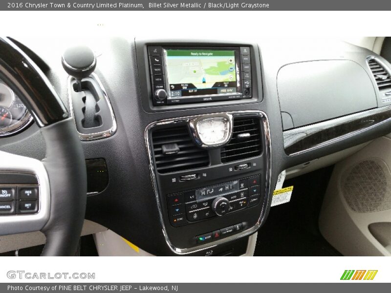 Billet Silver Metallic / Black/Light Graystone 2016 Chrysler Town & Country Limited Platinum