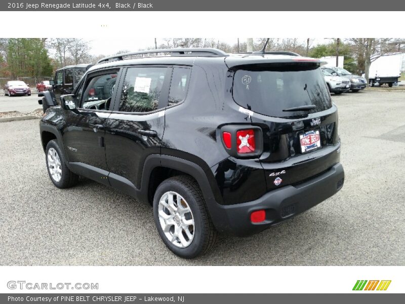 Black / Black 2016 Jeep Renegade Latitude 4x4