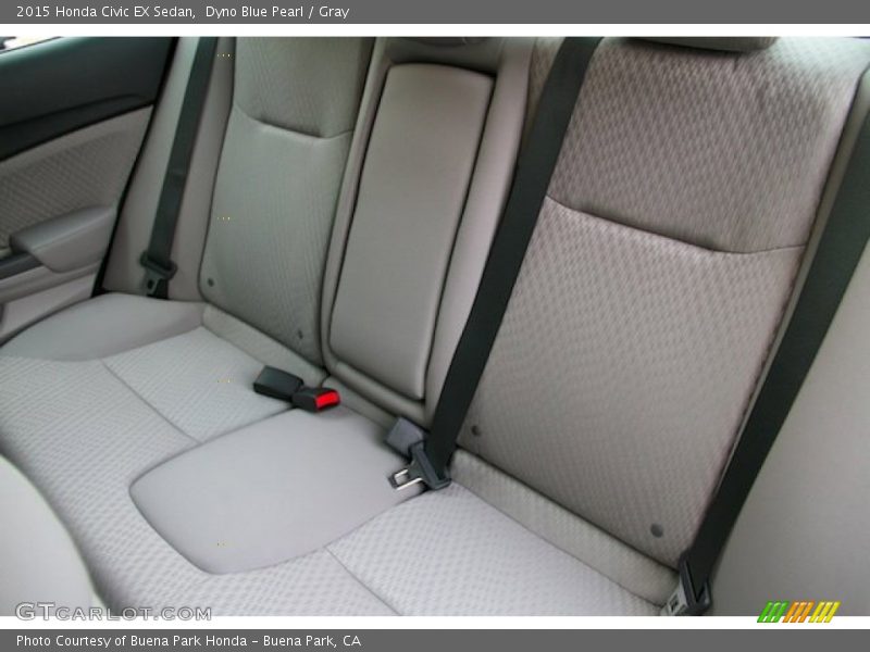 Dyno Blue Pearl / Gray 2015 Honda Civic EX Sedan