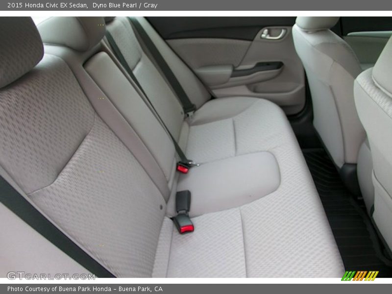 Dyno Blue Pearl / Gray 2015 Honda Civic EX Sedan