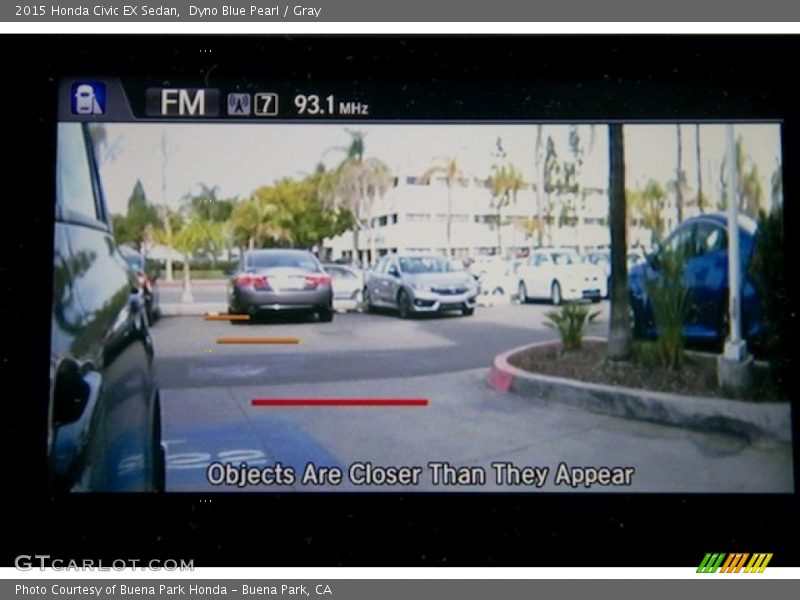 Dyno Blue Pearl / Gray 2015 Honda Civic EX Sedan