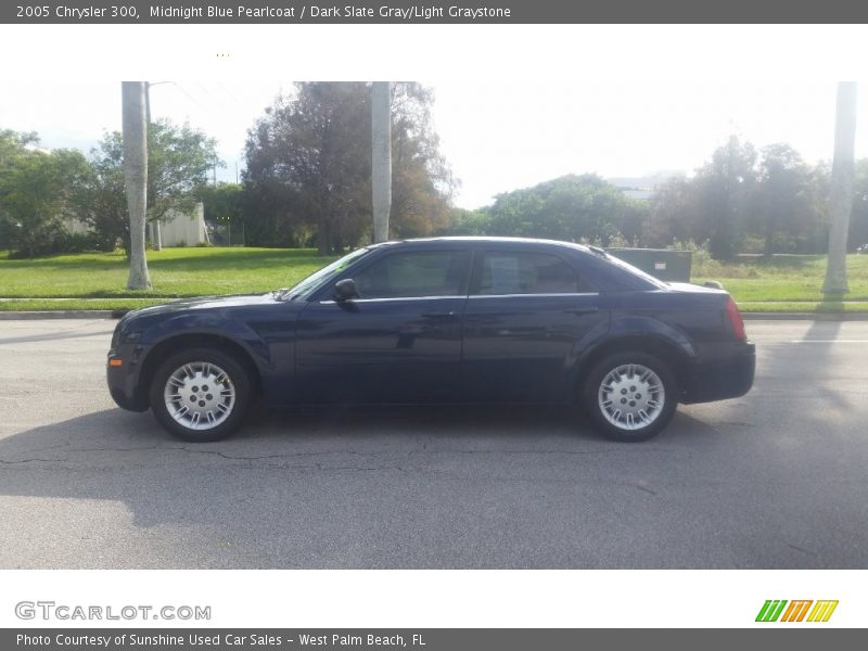 Midnight Blue Pearlcoat / Dark Slate Gray/Light Graystone 2005 Chrysler 300