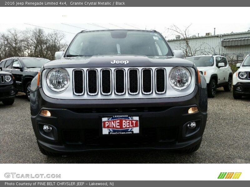 Granite Crystal Metallic / Black 2016 Jeep Renegade Limited 4x4