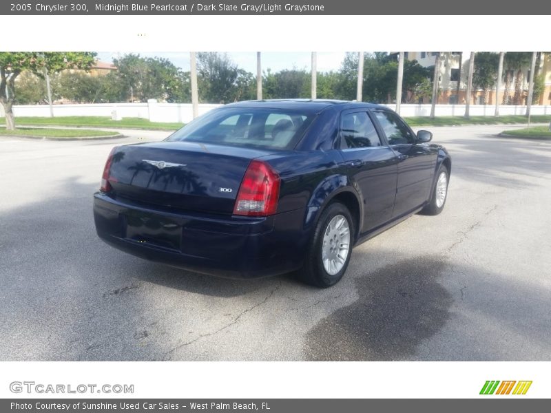 Midnight Blue Pearlcoat / Dark Slate Gray/Light Graystone 2005 Chrysler 300