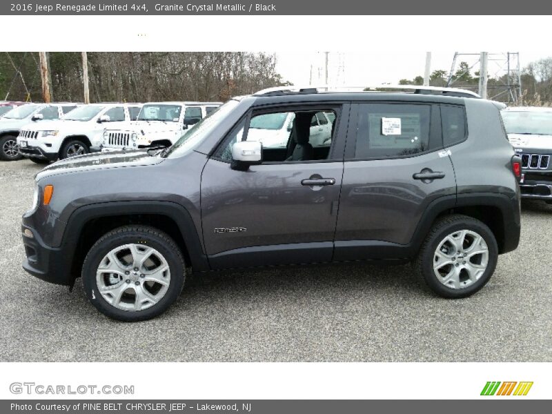 Granite Crystal Metallic / Black 2016 Jeep Renegade Limited 4x4