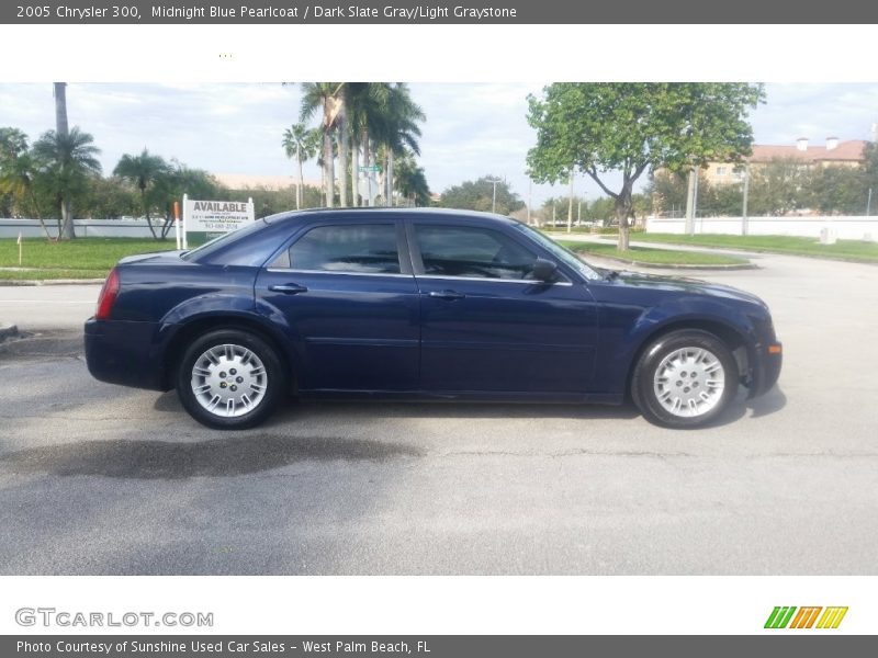Midnight Blue Pearlcoat / Dark Slate Gray/Light Graystone 2005 Chrysler 300