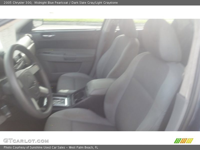 Midnight Blue Pearlcoat / Dark Slate Gray/Light Graystone 2005 Chrysler 300