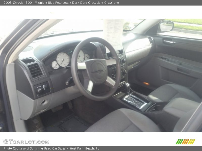 Midnight Blue Pearlcoat / Dark Slate Gray/Light Graystone 2005 Chrysler 300