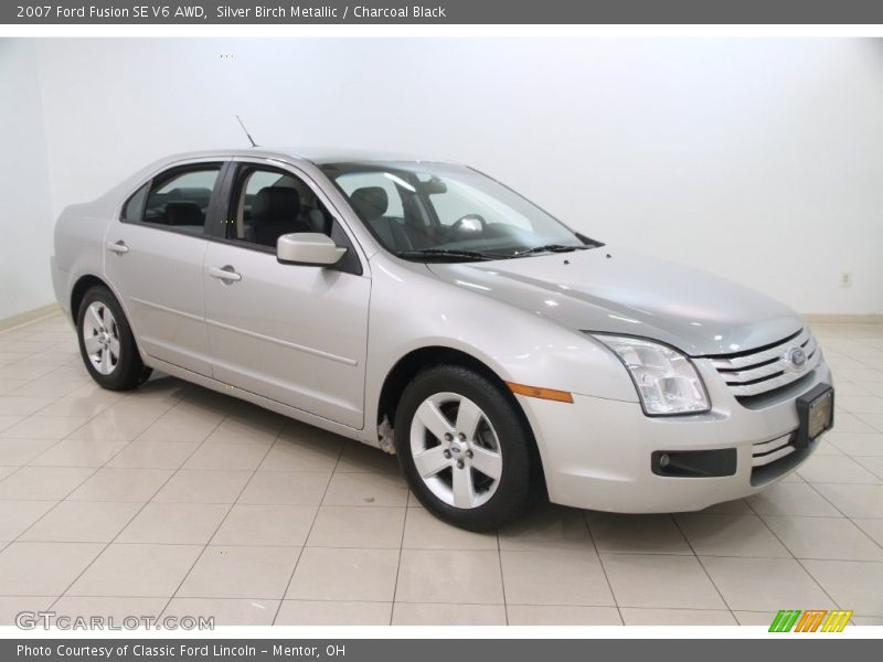 Silver Birch Metallic / Charcoal Black 2007 Ford Fusion SE V6 AWD