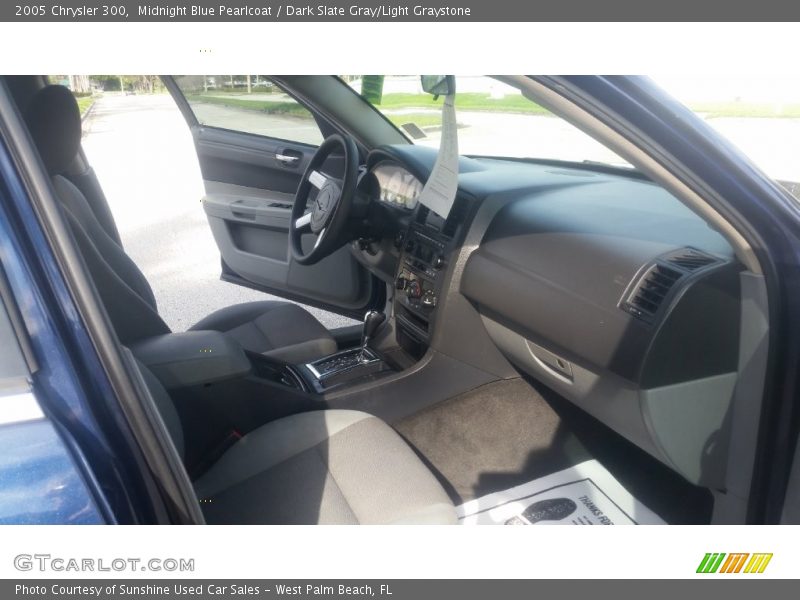 Midnight Blue Pearlcoat / Dark Slate Gray/Light Graystone 2005 Chrysler 300