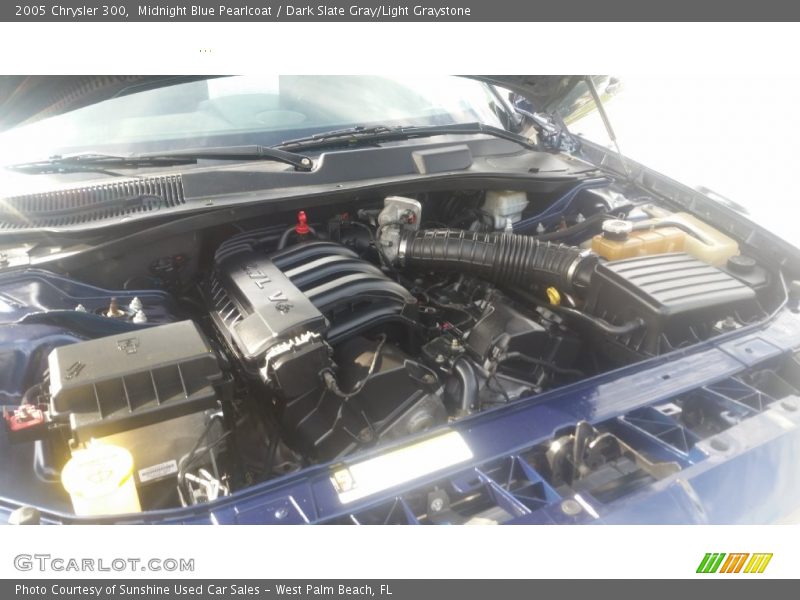 Midnight Blue Pearlcoat / Dark Slate Gray/Light Graystone 2005 Chrysler 300