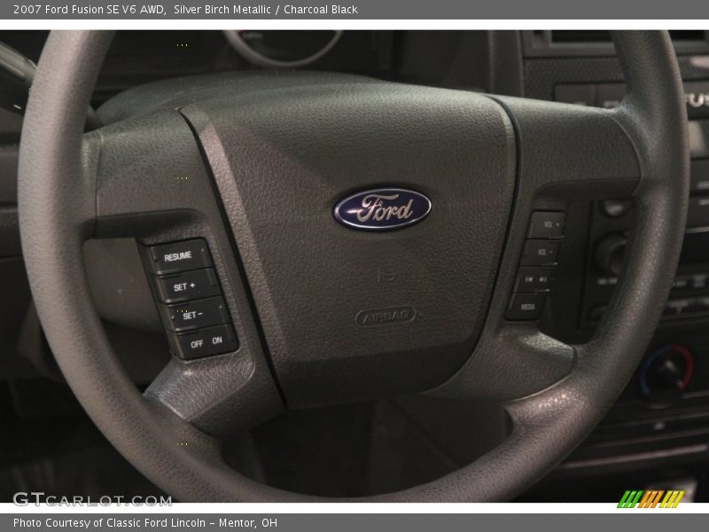 Silver Birch Metallic / Charcoal Black 2007 Ford Fusion SE V6 AWD
