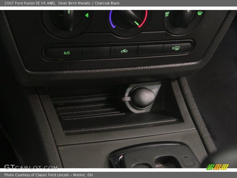 Silver Birch Metallic / Charcoal Black 2007 Ford Fusion SE V6 AWD