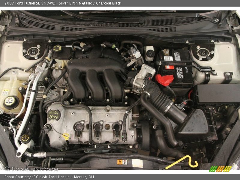 Silver Birch Metallic / Charcoal Black 2007 Ford Fusion SE V6 AWD