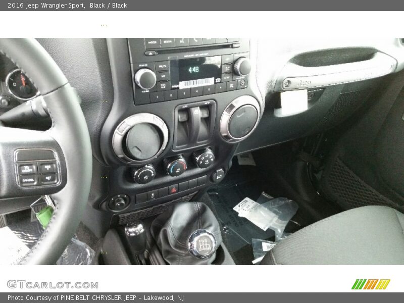 Black / Black 2016 Jeep Wrangler Sport