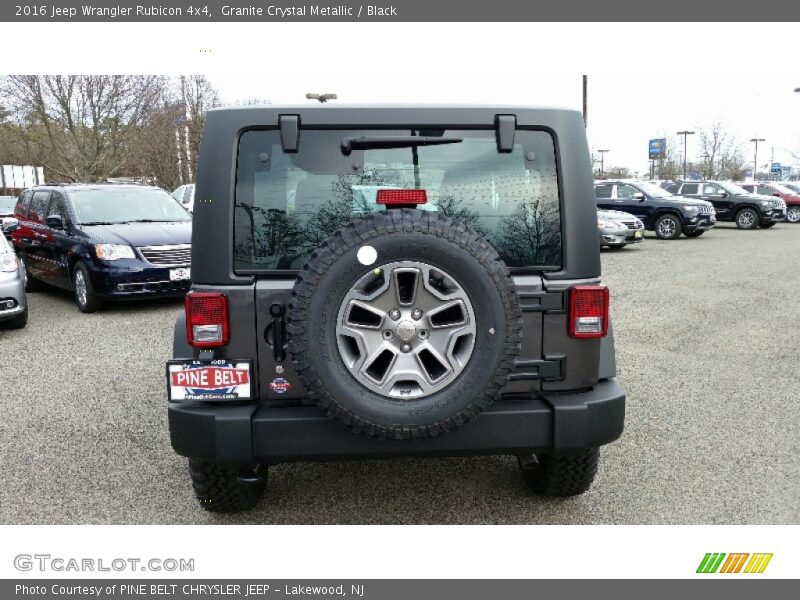 Granite Crystal Metallic / Black 2016 Jeep Wrangler Rubicon 4x4