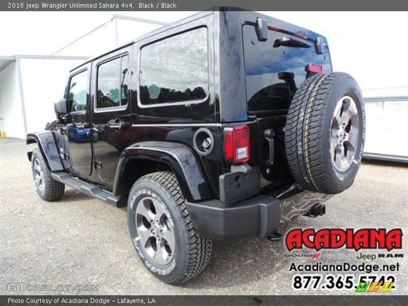 Black / Black 2016 Jeep Wrangler Unlimited Sahara 4x4