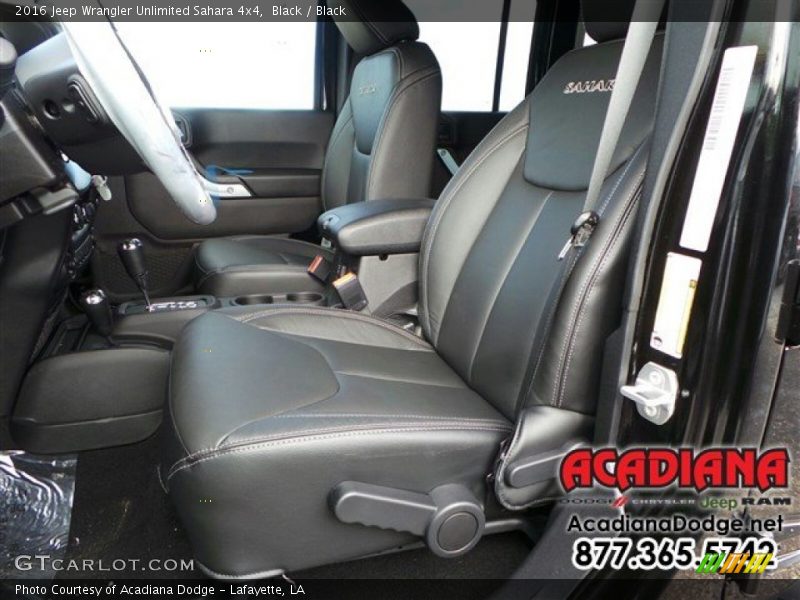 Black / Black 2016 Jeep Wrangler Unlimited Sahara 4x4