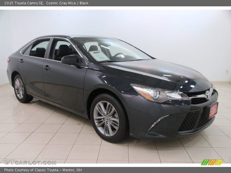 Cosmic Gray Mica / Black 2015 Toyota Camry SE