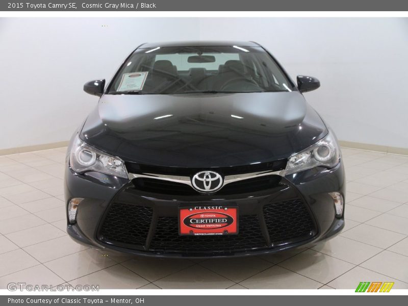 Cosmic Gray Mica / Black 2015 Toyota Camry SE