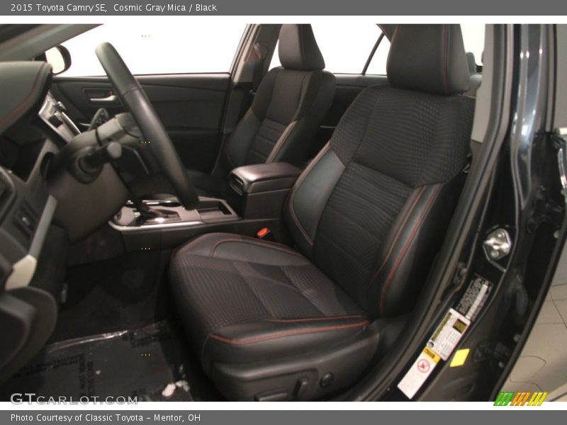 Cosmic Gray Mica / Black 2015 Toyota Camry SE