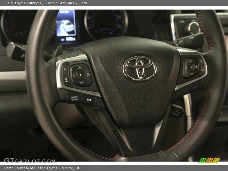 Cosmic Gray Mica / Black 2015 Toyota Camry SE
