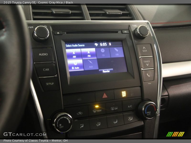 Cosmic Gray Mica / Black 2015 Toyota Camry SE