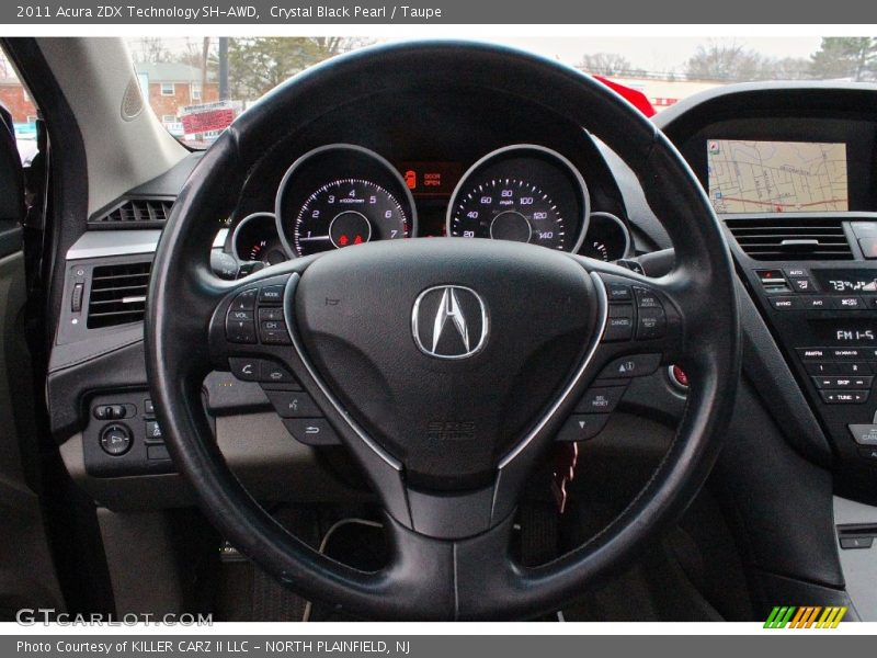 Crystal Black Pearl / Taupe 2011 Acura ZDX Technology SH-AWD