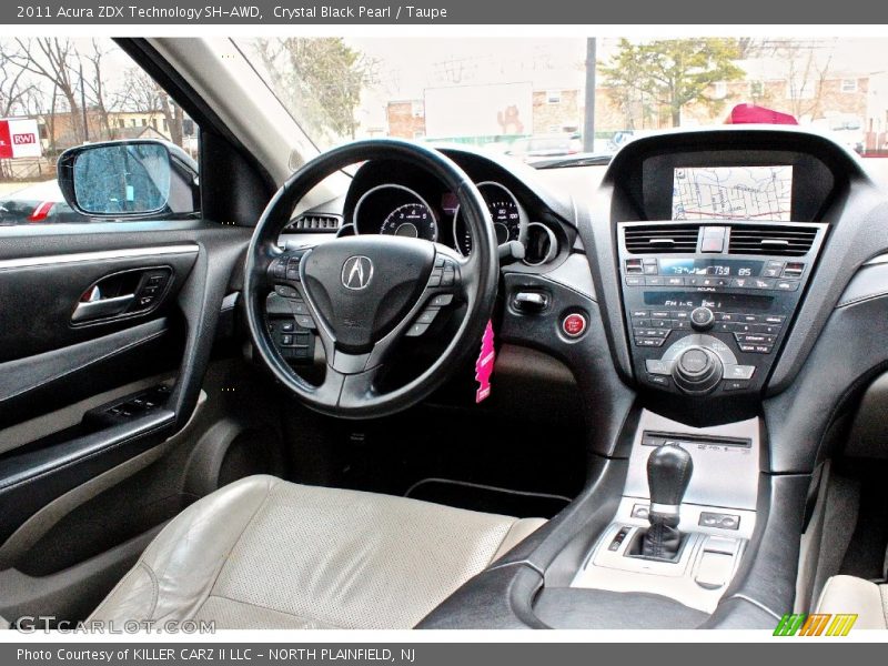 Crystal Black Pearl / Taupe 2011 Acura ZDX Technology SH-AWD