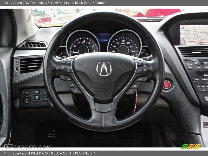 Crystal Black Pearl / Taupe 2011 Acura ZDX Technology SH-AWD