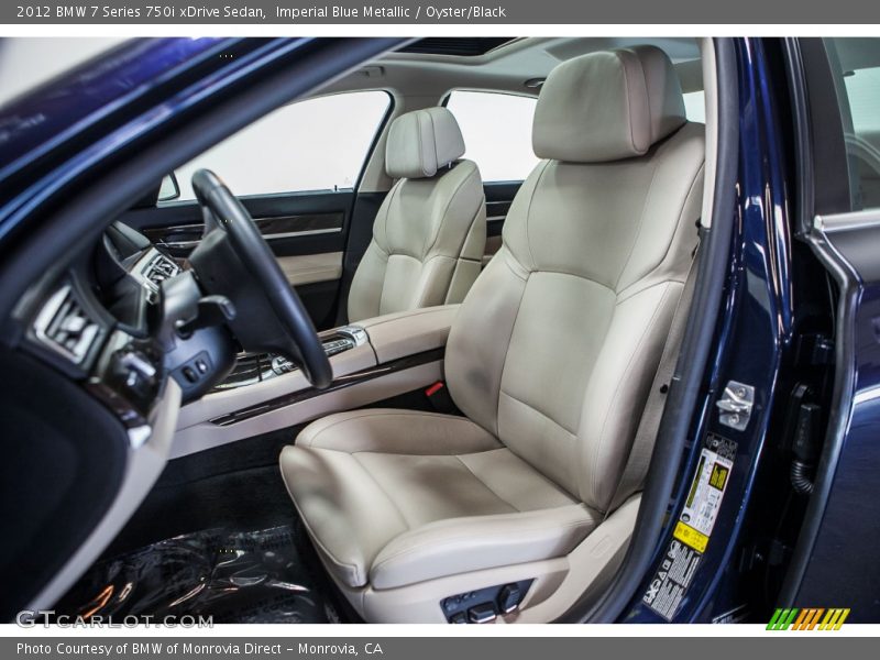 Imperial Blue Metallic / Oyster/Black 2012 BMW 7 Series 750i xDrive Sedan