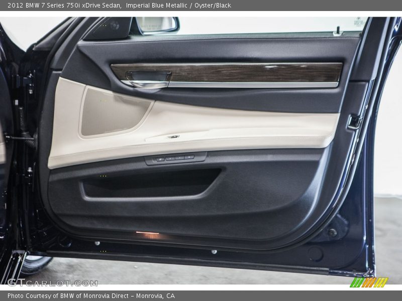 Imperial Blue Metallic / Oyster/Black 2012 BMW 7 Series 750i xDrive Sedan