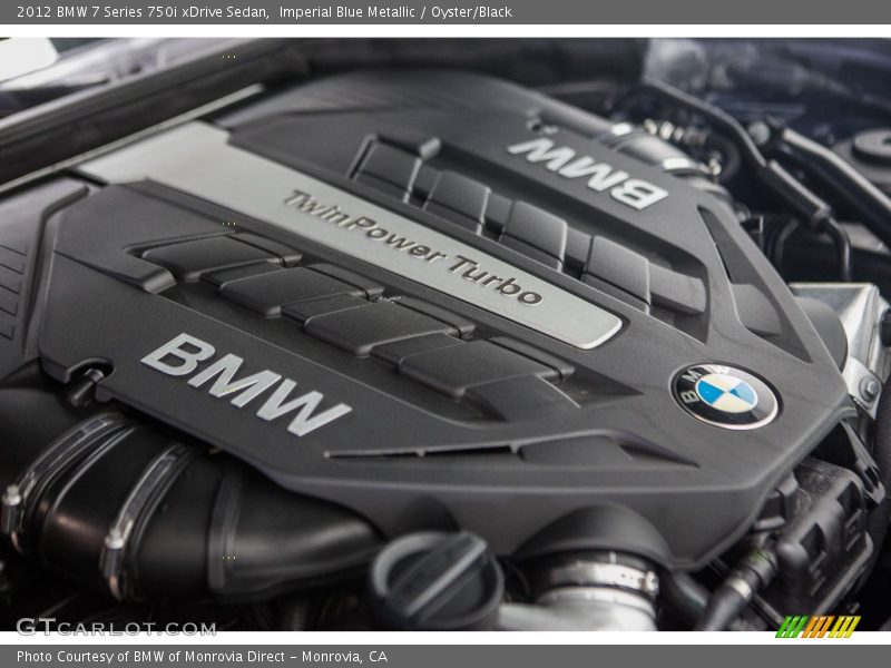 Imperial Blue Metallic / Oyster/Black 2012 BMW 7 Series 750i xDrive Sedan