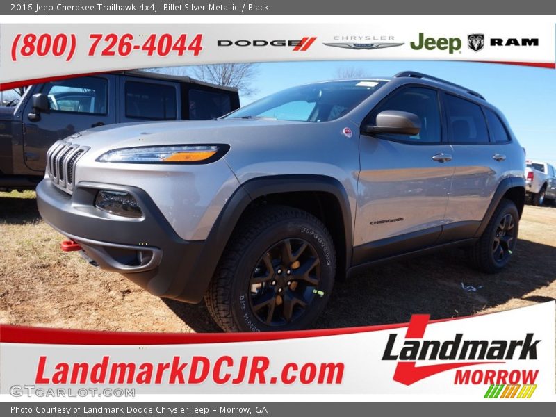 Billet Silver Metallic / Black 2016 Jeep Cherokee Trailhawk 4x4