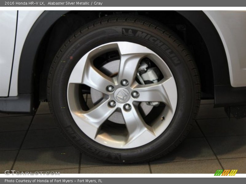 Alabaster Silver Metallic / Gray 2016 Honda HR-V LX