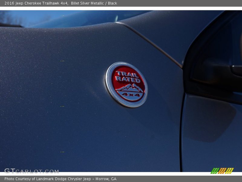 Billet Silver Metallic / Black 2016 Jeep Cherokee Trailhawk 4x4