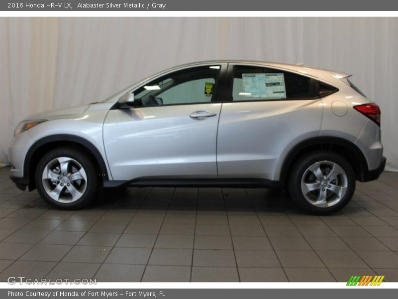 Alabaster Silver Metallic / Gray 2016 Honda HR-V LX