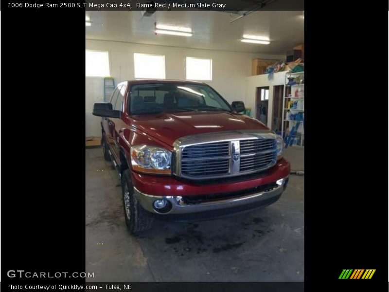 Flame Red / Medium Slate Gray 2006 Dodge Ram 2500 SLT Mega Cab 4x4