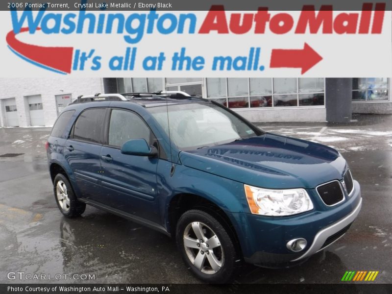 Crystal Lake Metallic / Ebony Black 2006 Pontiac Torrent