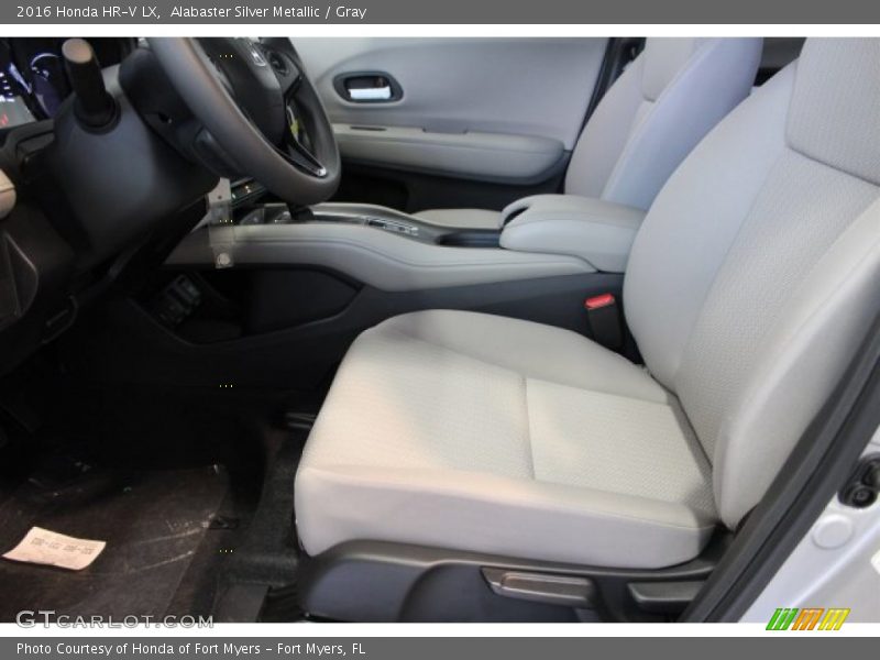 Alabaster Silver Metallic / Gray 2016 Honda HR-V LX