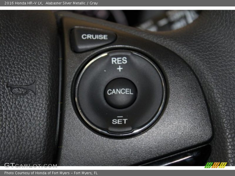 Alabaster Silver Metallic / Gray 2016 Honda HR-V LX