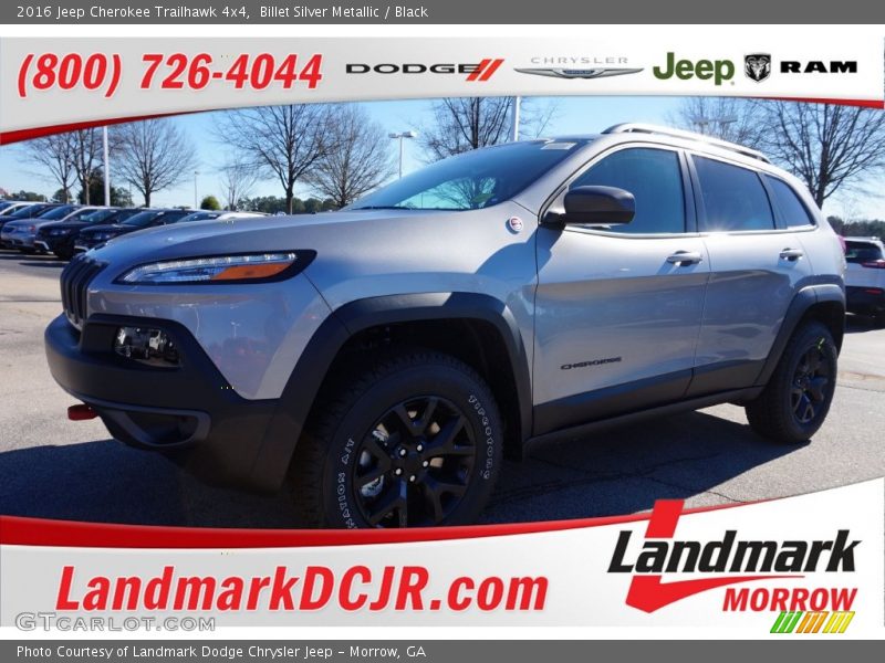 Billet Silver Metallic / Black 2016 Jeep Cherokee Trailhawk 4x4