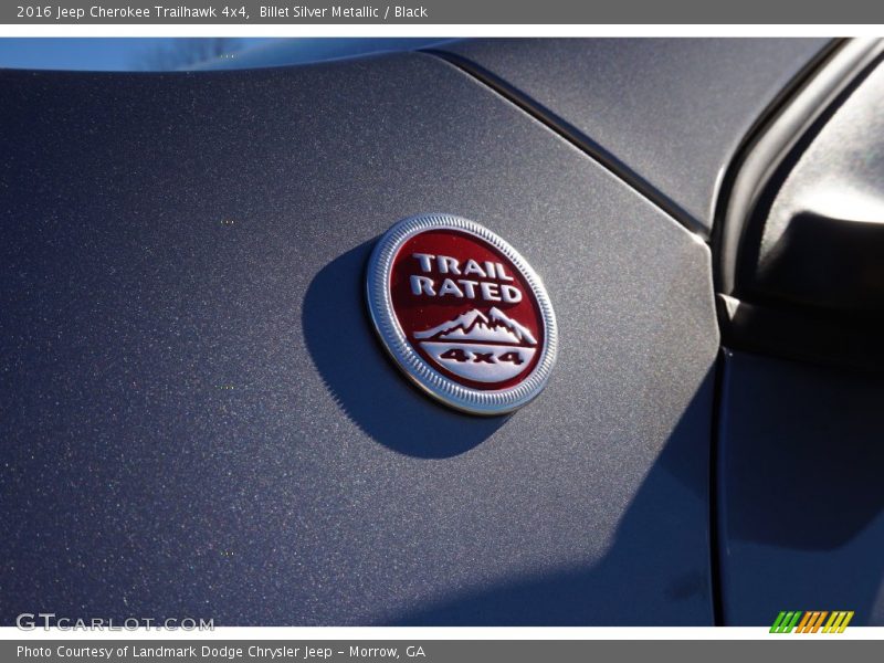 Billet Silver Metallic / Black 2016 Jeep Cherokee Trailhawk 4x4