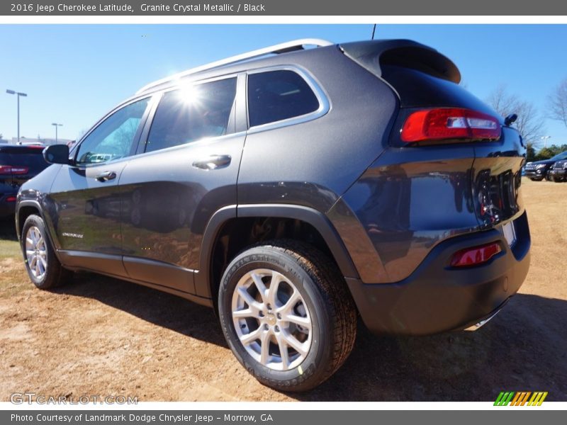 Granite Crystal Metallic / Black 2016 Jeep Cherokee Latitude