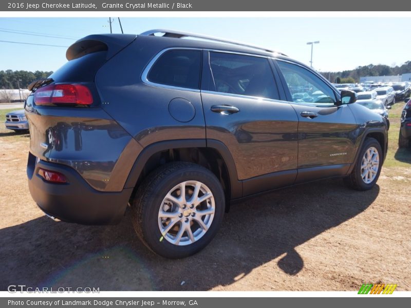 Granite Crystal Metallic / Black 2016 Jeep Cherokee Latitude