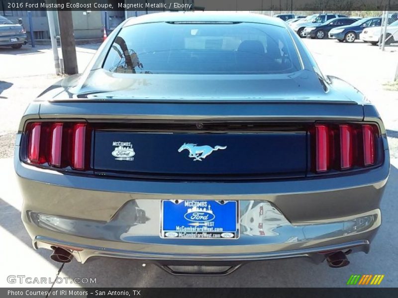 Magnetic Metallic / Ebony 2016 Ford Mustang EcoBoost Coupe