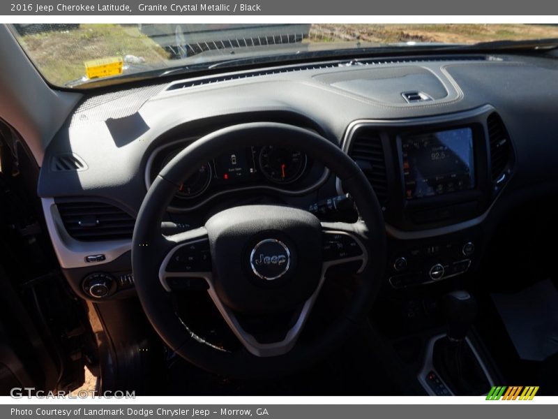 Granite Crystal Metallic / Black 2016 Jeep Cherokee Latitude
