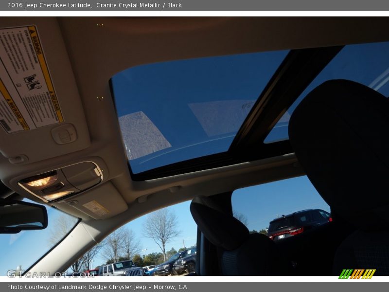Granite Crystal Metallic / Black 2016 Jeep Cherokee Latitude